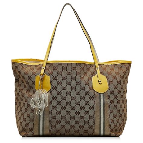 Gucci GG Canvas Large Jolie Web Tote 